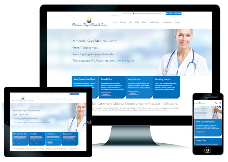 Medical Centre Website Design Perth