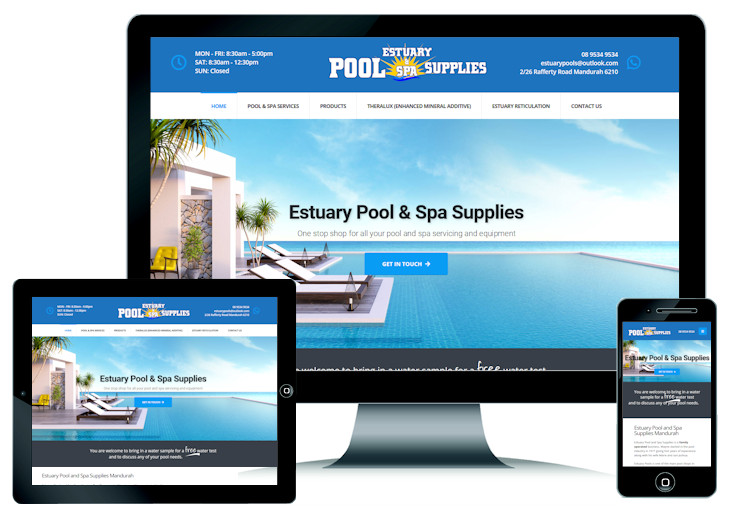 Pool and Spa Website in Mandurah WA