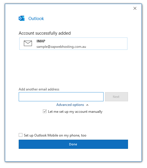 Outlook Step 6